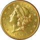 Gold Twenty Dollars of United States of America. 