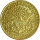 Gold Twenty Dollars of United States of America. 