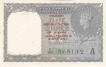 One Rupee Bank Note of King George VI Signed by C E Jones of 1940 of Burma Issue.