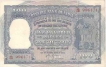 One Hundred Rupees Bank Note Signed by  H V R Lyengar of Republic India of 1953.