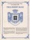 Certified Two Penny Blue of Second Series postage of United Kingdom of 1840.