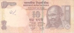 Error Ten Rupees Bank Notes Signed By Y V Reddy