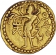 Shiva Gold Dinar of Kushan Dynasty of Huvishka.