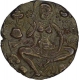 Debased Gold Dinara of Kidara of Kashmir of Pravarasena.