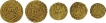 Lot of Five Coins of Gold Four and Half Masha of Kalachuries of Tripuri of Gangeya Deva.