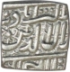 Silver Square Rupee of Akbar of Ahmadabad Mint.