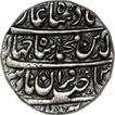 Silver Rupee of Shah Jahan of Burhanpur mint. 