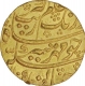 Gold Mohur of Aurangzeb Alamgir of Akbarabad Mustaqir ul khilafat Mint.