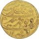 Gold Mohur of Aurangzeb of Aurangabad Mint.