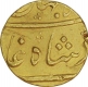 Gold Mohur of Shahjahan II of Surat Mint.