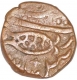 Copper Paisa of Najibabad mint of Awadh in the name of Shah Alam II. 