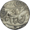 Silver Rupee of Awadh of Qitta Bareli in the name of Shah Alam II.  