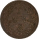 Copper one twelth Anna of Dhar state of Anand Rao III with the name of Victoria Empress.