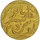 Gold Mohur of Gwalior of Jankoji Rao in the name of Muhammad Shah of Lashkar Mint.