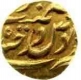 Gold One Quarter Ashrafi of Hyderabad of Hyderabad Farkhanda Bunyad Mint.