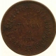 Copper Half Tanga (30 Reis) of India Portuguese of Luiz I.