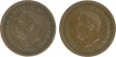 Copper Unit (2) One Eighth Tanga of India Portuguese of Ludovicous.