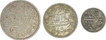 Set of Silver Rupee Three of different denominations of Bengal Presidency in the name of Shah Alam II.