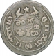 Silver Double Fanam of Madras Presidency.