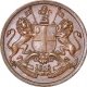 Copper One Twelfth Anna of East India Company of Madras Mint of 1835.