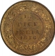 Bronze Half Pice of King George V of Calcutta Mint of 1916.