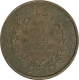 Copper One Quarter Anna of East India Company of Calcutta Mint of 1835.