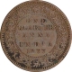 Copper Quarter Anna of Victoria Empress of Calcutta Mint of 1877.