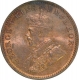 Copper One Quarter Anna of King George V of Calcutta Mint of 1912.