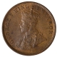 Copper Quarter Anna Coin of King George V of Calcutta Mint of 1913.