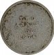 Silver Two Annas of Victoria Queen of Calcutta Mint of 1876.