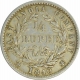 Silver Quarter Rupee of Victoria Queen of 1840.