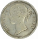 Silver Quarter Rupee of  Victoria Queen of Calcutta Mint of 1840.