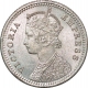 Silver Quarter Rupee of  Victoria Empress of Calcutta Mint of  1900.