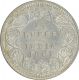 Silver Quarter Rupee of Victoria Empress of Calcutta Mint of 1901.