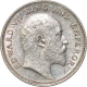 Silver Quarter Rupee of King Edward VII of Calcutta Mint of 1907.