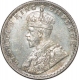 Silver Half Rupee of King George V of Bombay Mint of 1928.