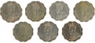 Lot of Seven One Anna of King George V of Different Mint of Different Year.