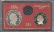 1985 Proof Set of Indira Gandhi of Bombay Mint.