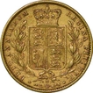 Gold Sovereign of United Kingdom of Victoria Queen.