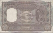 One Thousand Rupees Bank Note Signed by N C Sengupta of 1975 of Bombay Circle.