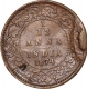 Copper One Twelfth  Anna  of  Victoria Queen of of Calcutta Mint of 1874.