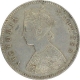 Silver Half Rupee of Victoria Empress of Calcutta Mint of 1896.