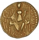 Gold Dinar Coin of Kushan Dynasty of Vashishka.