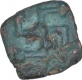 Rare Copper Coin of Satavahana Dynasty of Saurashtra of Gujarat.