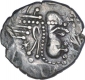 Silver Dramma Coin of Chalukyas of Gujarat.