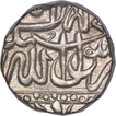 Silver Half Rupee Mahmudi Coin of Akbar of Mulher Mint.