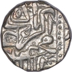 Silver Half Rupee Mahmudi Coin of Akbar of Mulher Mint.