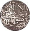 Silver One Rupee Coin of Akbar of Agra Mint.