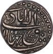 Silver One Rupee Coin of Akbar of Allahabad Mint.