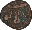 Copper Half Paisa Coin of Aurangzeb Alamgir of Sholapur Mint.